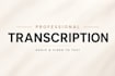 transcribe audio and video accurately