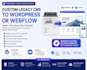 migrate your custom legacy cms to wordpress or webflow