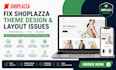 fix shoplazza theme design and layout issues