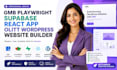 create gmb playwright supabase react app olitt wordpress plasmic website builder