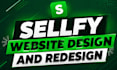 sellfy website design and redesign shopify store design