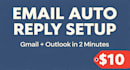 setup professional email auto reply for gmail outlook
