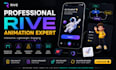create interactive rive animation