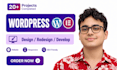 design or develop elementor wordpress website