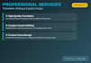 do professional translation and content writing