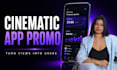 create a cinematic app and product launch promo video