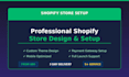 build a professional shopify store with custom design and full setup