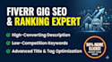 do fiverr gig seo optimization and write gig description