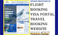 design flight booking, visa application, travel booking website