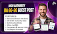 do manual guest post outreach backlinks on high da websites