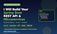 build java spring boot rest API and microservices backend