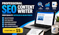 write SEO blog articles and website content