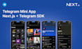 create custom telegram mini app, next js, telegram sdk