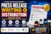 do press release writing and press release distribution