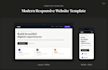 create a modern, responsive and professional website template