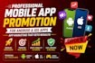 do mobile app promotion for android ios app, app marketing