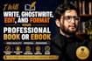 write a professional nonfiction book or ebook