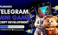 build custom telegram mini game web3 blockchain game on solana telegram bot game