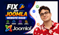 fix any joomla website problem, bugs, issue
