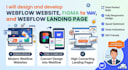 design or develop webflow website, figma to webflow, webflow landing page