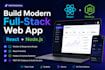 build modern full stack web app react  node js