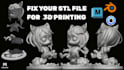 fix repair convert stl obj 3mf 3d model file for rapid prototype print and ship