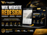 redesign wix website, modernize wix website and improve wix website design