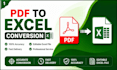 convert PDF to excel with accuracy