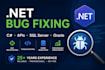 fix bugs and issues in your net application