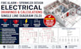 create fire alarm sprinkler design electrical drawings, calculations sld drawing
