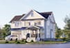 design modern house exterior with photorealistic 3d renders