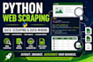 do web scraping, python web scraping, data scraping and data mining in python
