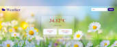 create a responsive weather website using HTML CSS and javascript