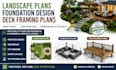 provide landscape plans, foundation design and deck framing plans USA