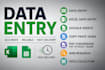 do data entry and copy paste tasks