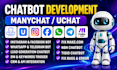 setup make com automation with manychat, chatfuel, uchat, tidio, vapi ai agent