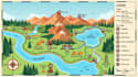 create custom hiking trail map, park map and tourism adventure map