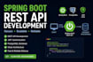 develop a java spring boot rest API with a database