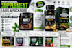 design professional supplement label and packaging design