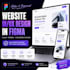 design responsive website UI UX in figma with clean modern style