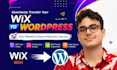 migrate wix website to wordpress, wix to wordpress migartion