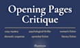 critique the first 50 pages of your novel