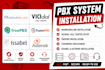 install magnusbilling vicidial freepbx fusionpbx and asterisk