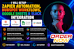 setup zapier automation hubspot google sheets slack integration