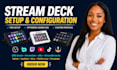 setup and optimize elgato stream deck for obs, streamlabs, vmix live streaming