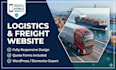 design a responsive logistics website, freight, and cargo website