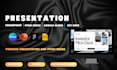 design a pro pitch deck, powerpoint presentation, google slides, and canva