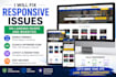 fix mobile responsive issues on your landing page, website