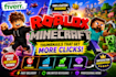 design clickable roblox and minecraft thumbnails