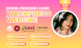 design redesign wordpress website, develop wordpress website with elementor pro